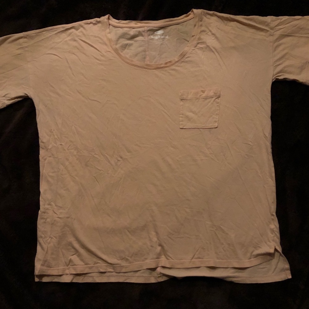 Peach “boyfriend” tee